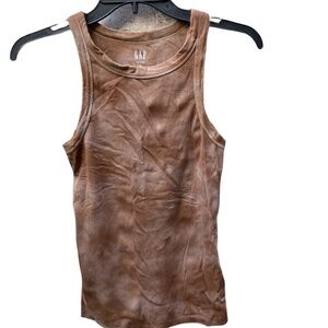 ❤️ GAP BROWN TIE DYED TANK TOP SIZE XS